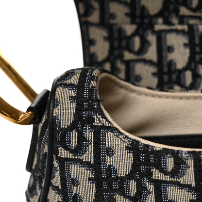 Christian Dior Oblique Saddle Bag Blue 12 of 12