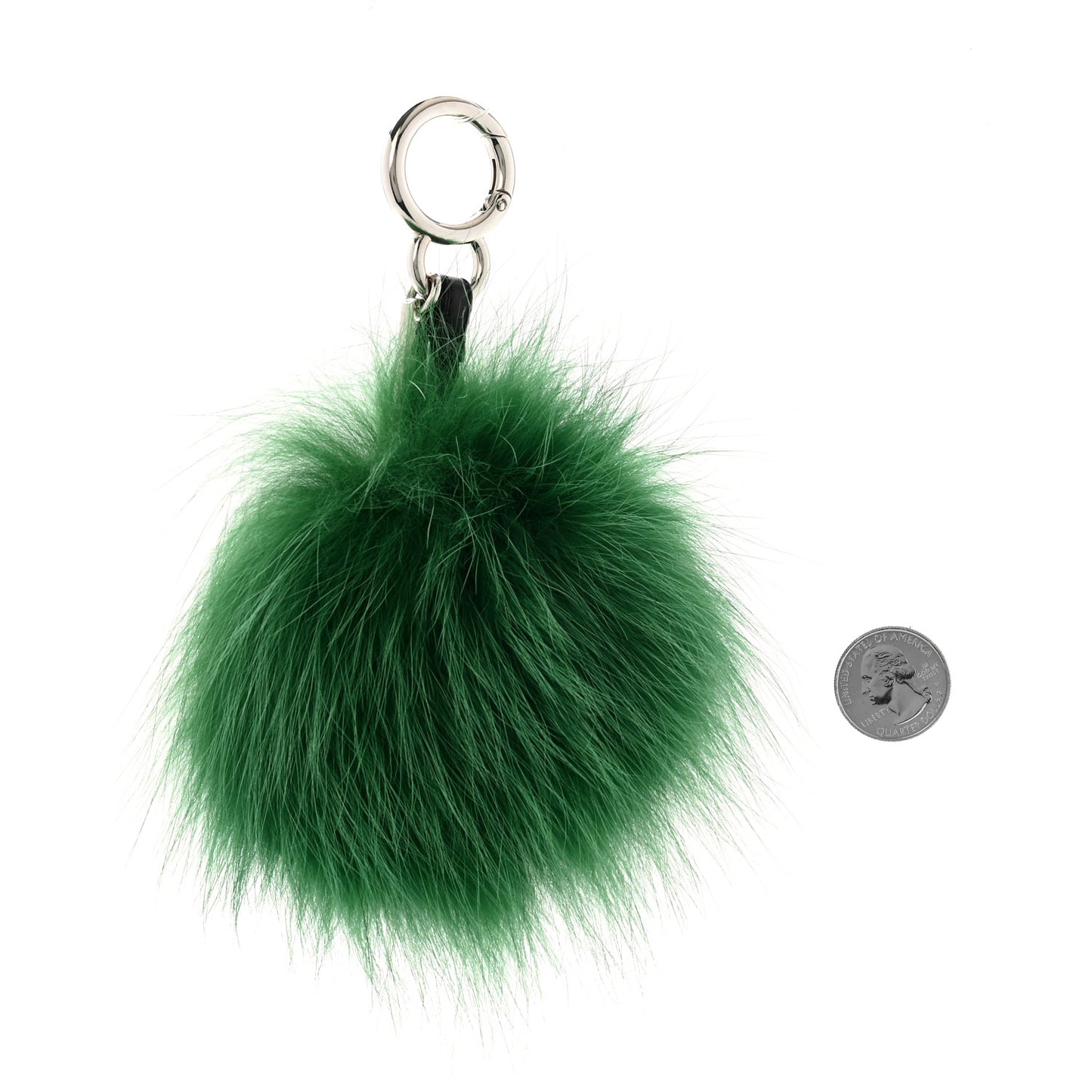 Fox Mink Rabbit Fur Vitello Dolce Minty Mini Monster Bag Bug Charm Jade Multicolor