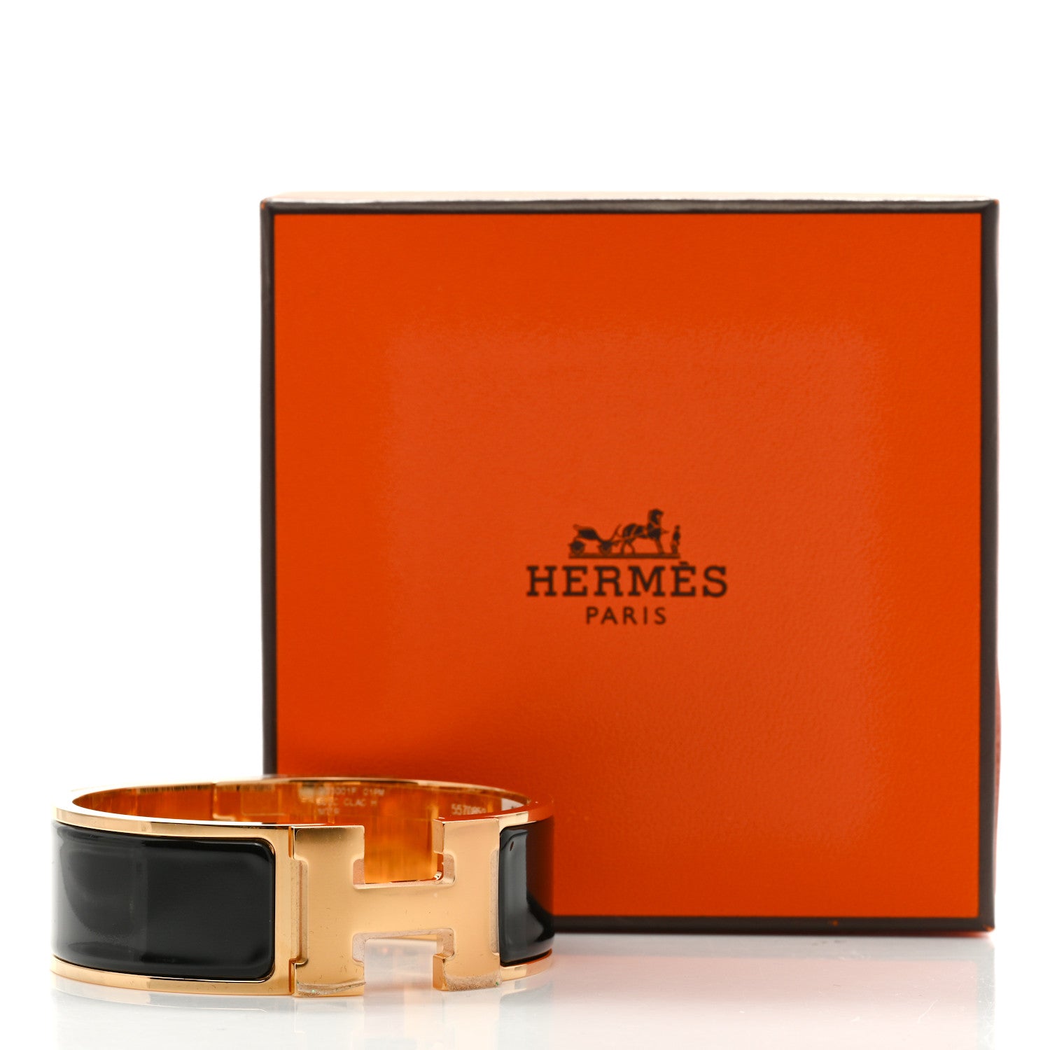 Hermes Enamel Wide Clic Clac H Bracelet PM Black 5 of 5