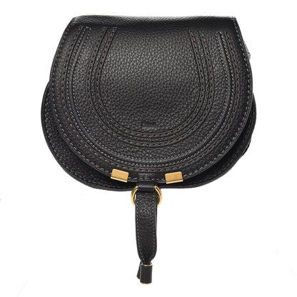 Chloe Calfskin Mini Marcie Round Crossbody Bag Black 1 of 8