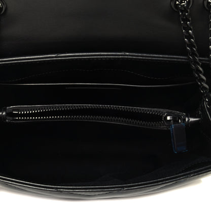 Saint Laurent Calfskin Y Quilted Monogram Small Loulou Chain Satchel Black 4 of 4