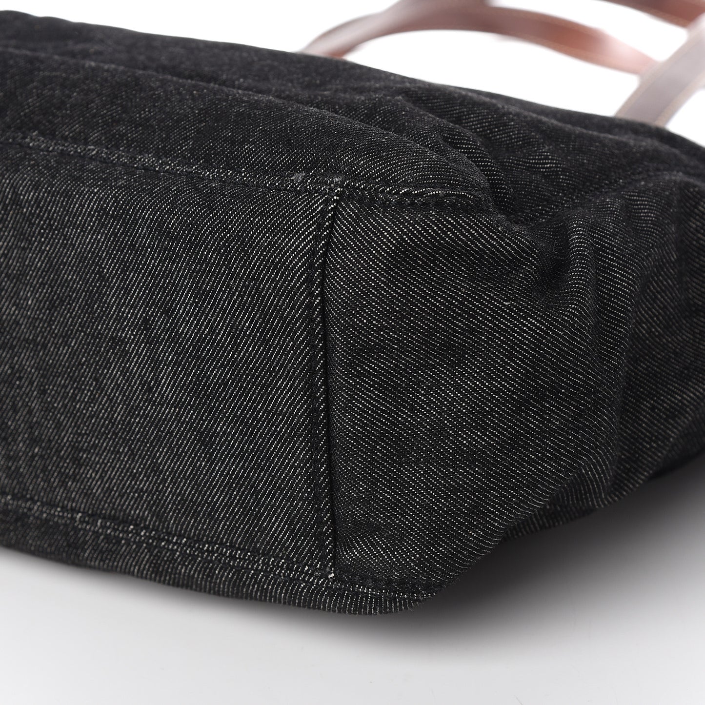 Denim Calfskin CC Tote Black