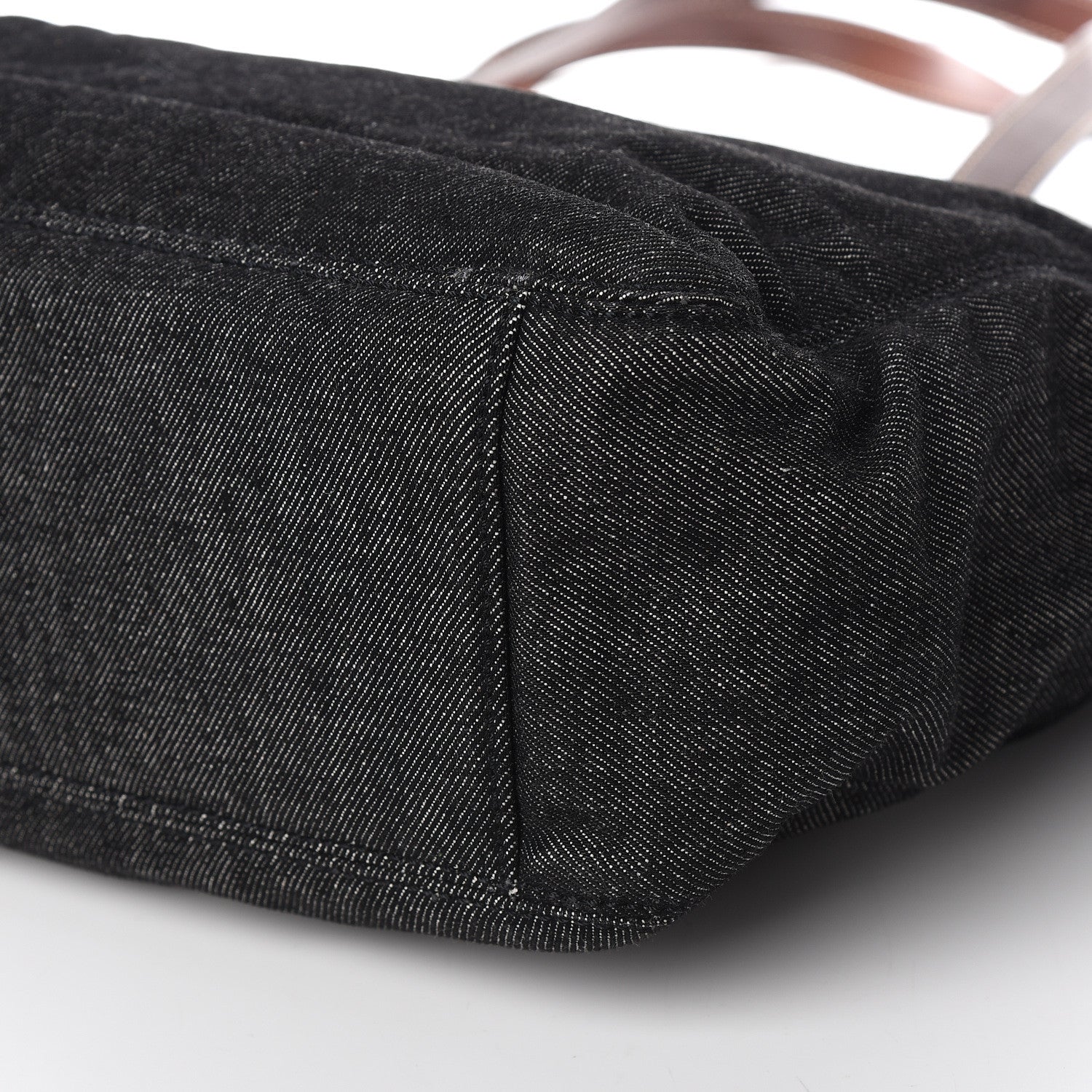 Chanel Denim Calfskin CC Tote Black 8 of 9