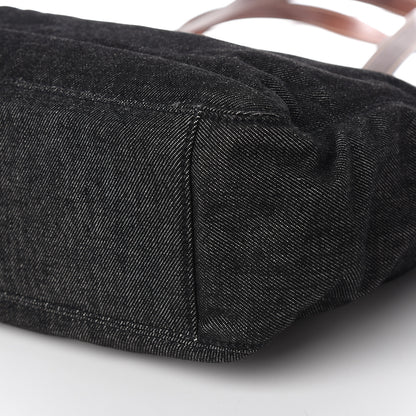 Chanel Denim Calfskin CC Tote Black 8 of 9