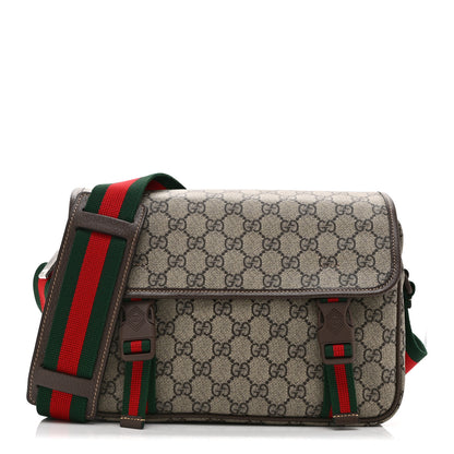 Gucci GG Supreme Small Messenger Bag Beige Ebony 1 of 9