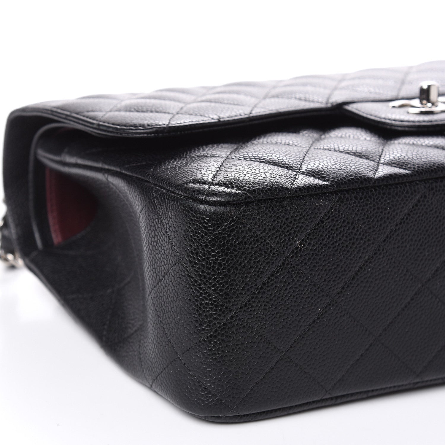 Chanel Caviar Quilted Jumbo Double Flap Black 6 of 14