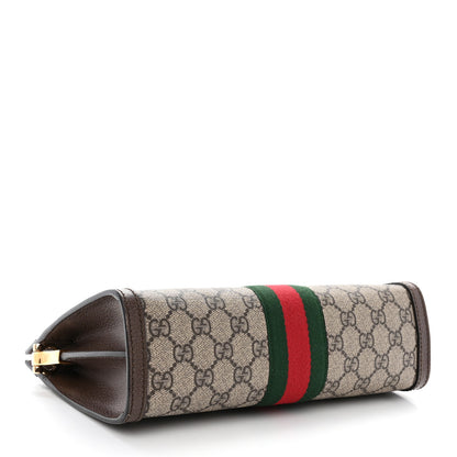 Gucci GG Supreme Monogram Web Small Ophidia Chain Shoulder Bag Brown 3 of 10