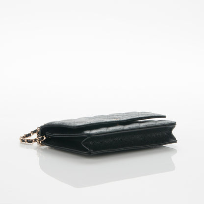 Chanel Caviar Quilted Wallet On Chain WOC Black 4 of 8
