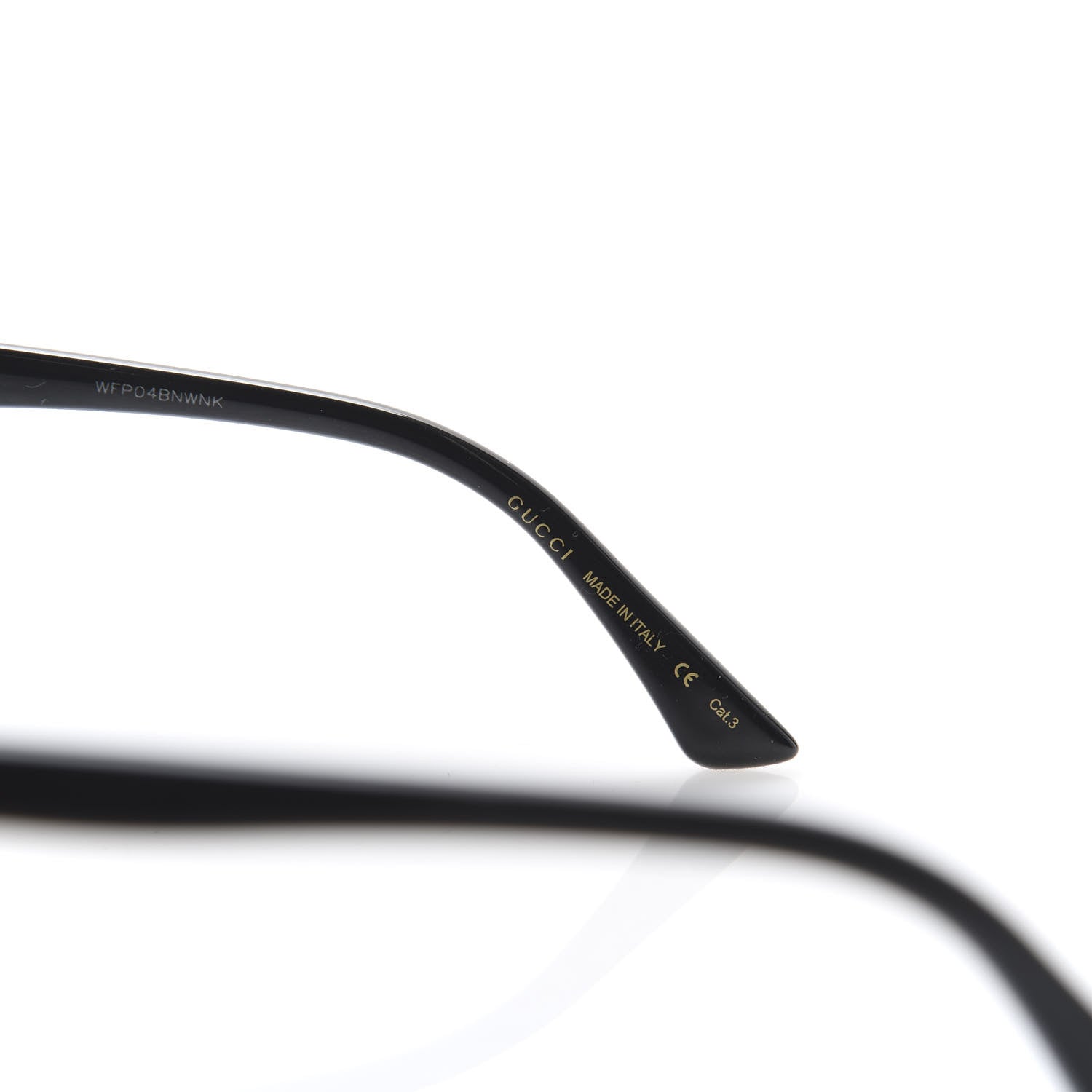 Gucci Acetate Round Eye Sunglasses GG0405SK Black 5 of 7