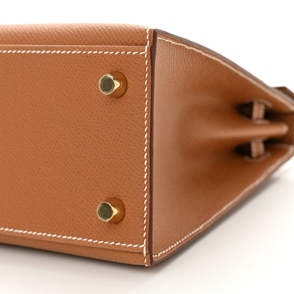 Hermes Epsom Kelly Sellier 25 Gold 10 of 11