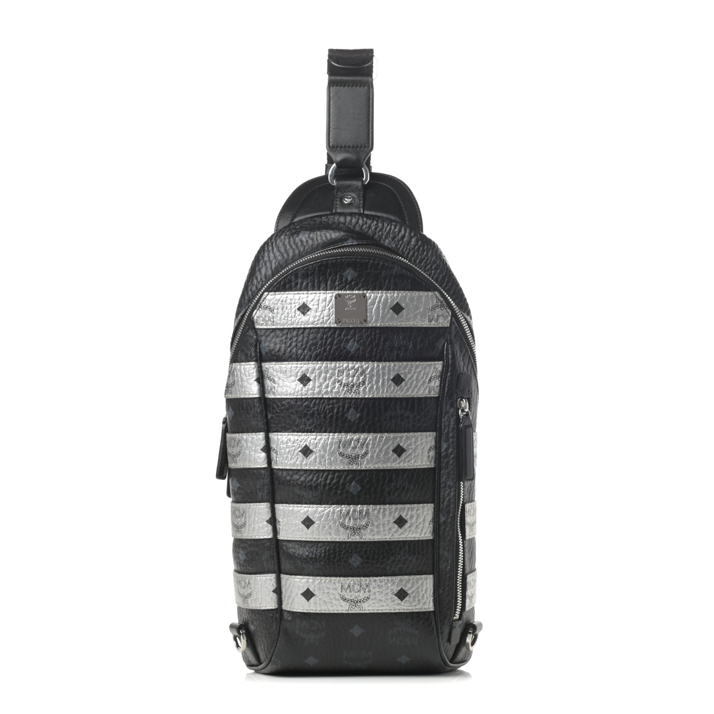 Visetos Spot Medium Sling Bag Black Silver