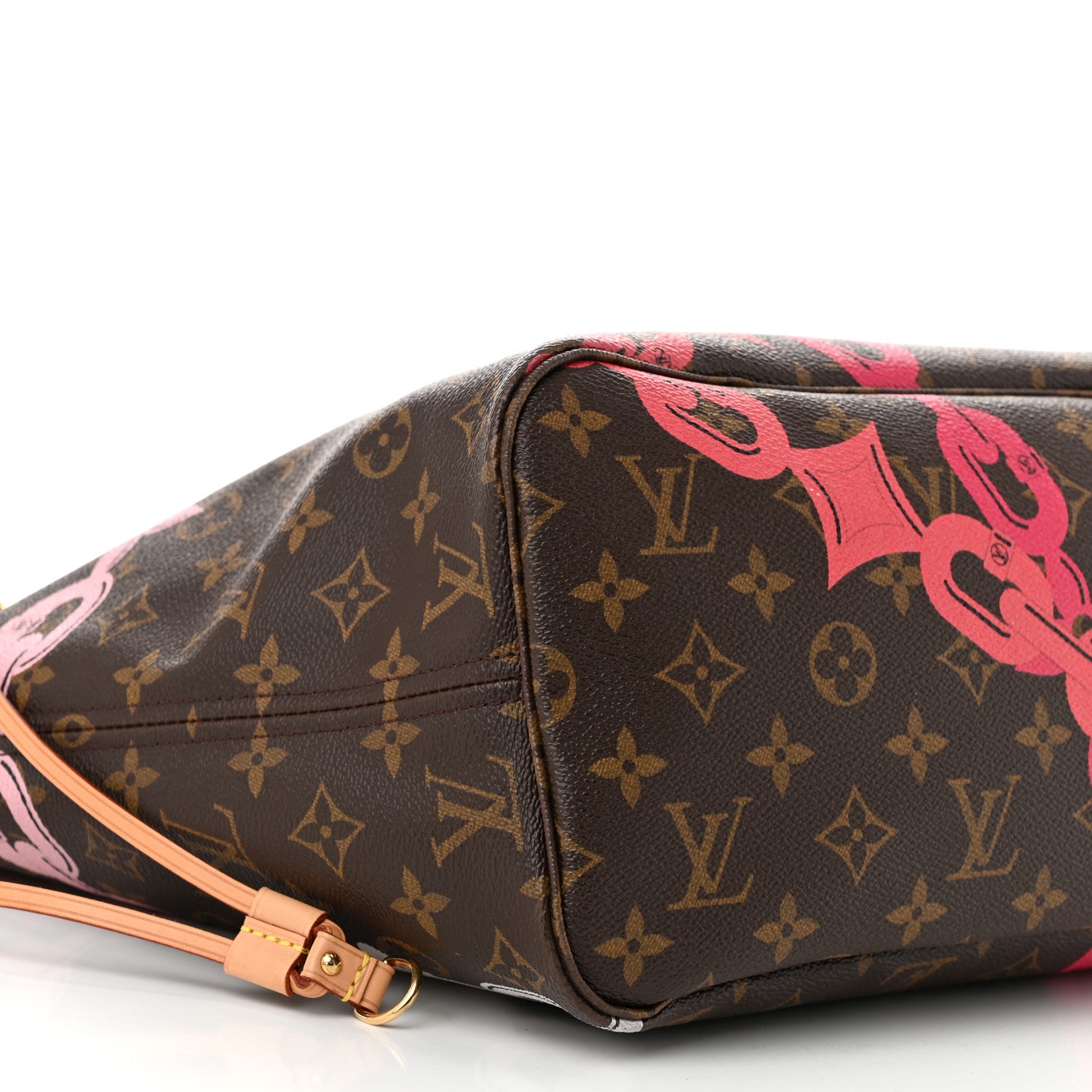 Louis Vuitton Monogram Bay Neverfull MM Rose Ballerine Poppy 10 of 12
