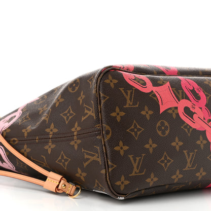 Louis Vuitton Monogram Bay Neverfull MM Rose Ballerine Poppy 10 of 12