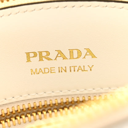 Prada City Calfskin Small Triangle Shoulder Bag White 6 of 10