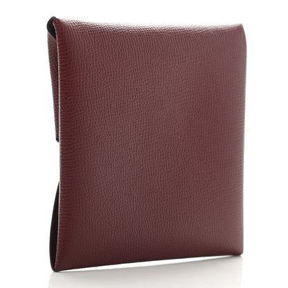 Hermes Madame Calfskin Bastia Coin Purse Rouge H 3 of 8