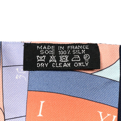 Hermes Silk Astrologie Nouvelle Twilly Ultraviolet Bleu Corail 4 of 8