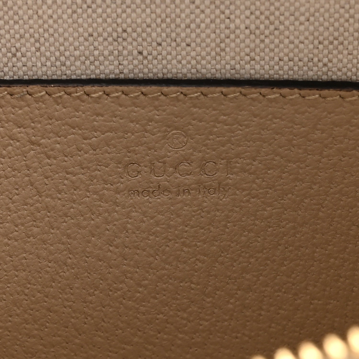Gucci GG Supreme Monogram Textured Dollar Calfskin Mini Horsebit 1955 Top Handle Bag Beige Mystic White Oatmeal 6 of 10