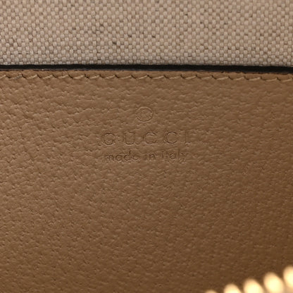 Gucci GG Supreme Monogram Textured Dollar Calfskin Mini Horsebit 1955 Top Handle Bag Beige Mystic White Oatmeal 6 of 10