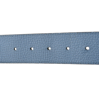Gucci Dollar Calfskin 1973 Reversible Belt 90 36 Black Mineral Blue 6 of 6