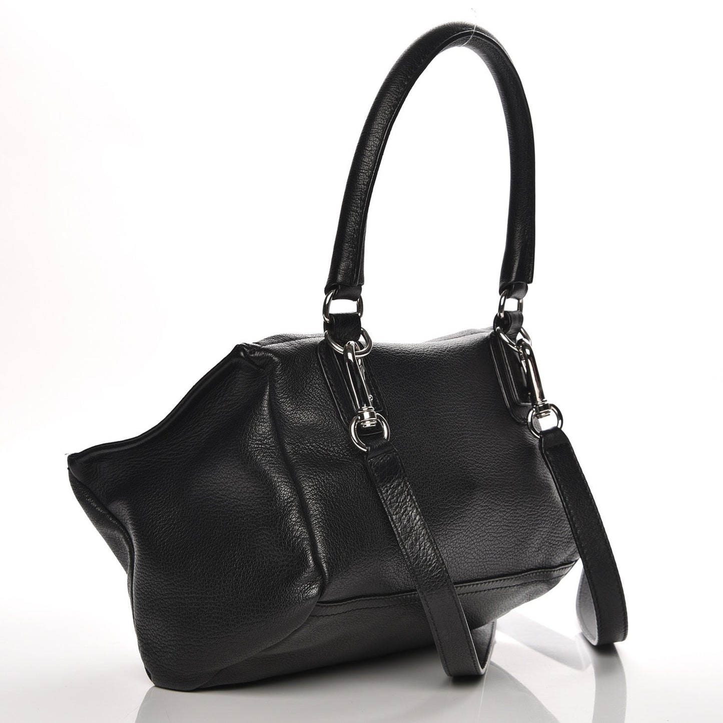 Sugar Goatskin Small Pandora Black