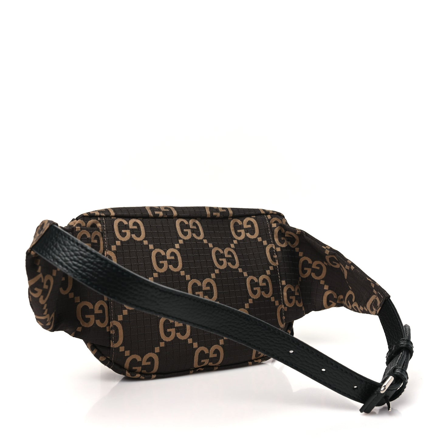 Recycled Polyester Monogram Jumbo GG Belt Bag Ebony Beige