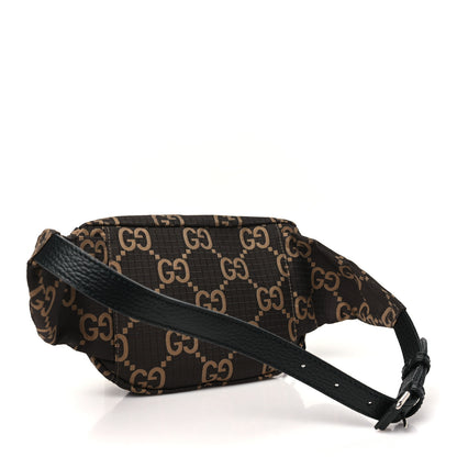 Gucci Recycled Polyester Monogram Jumbo GG Belt Bag Ebony Beige 3 of 10