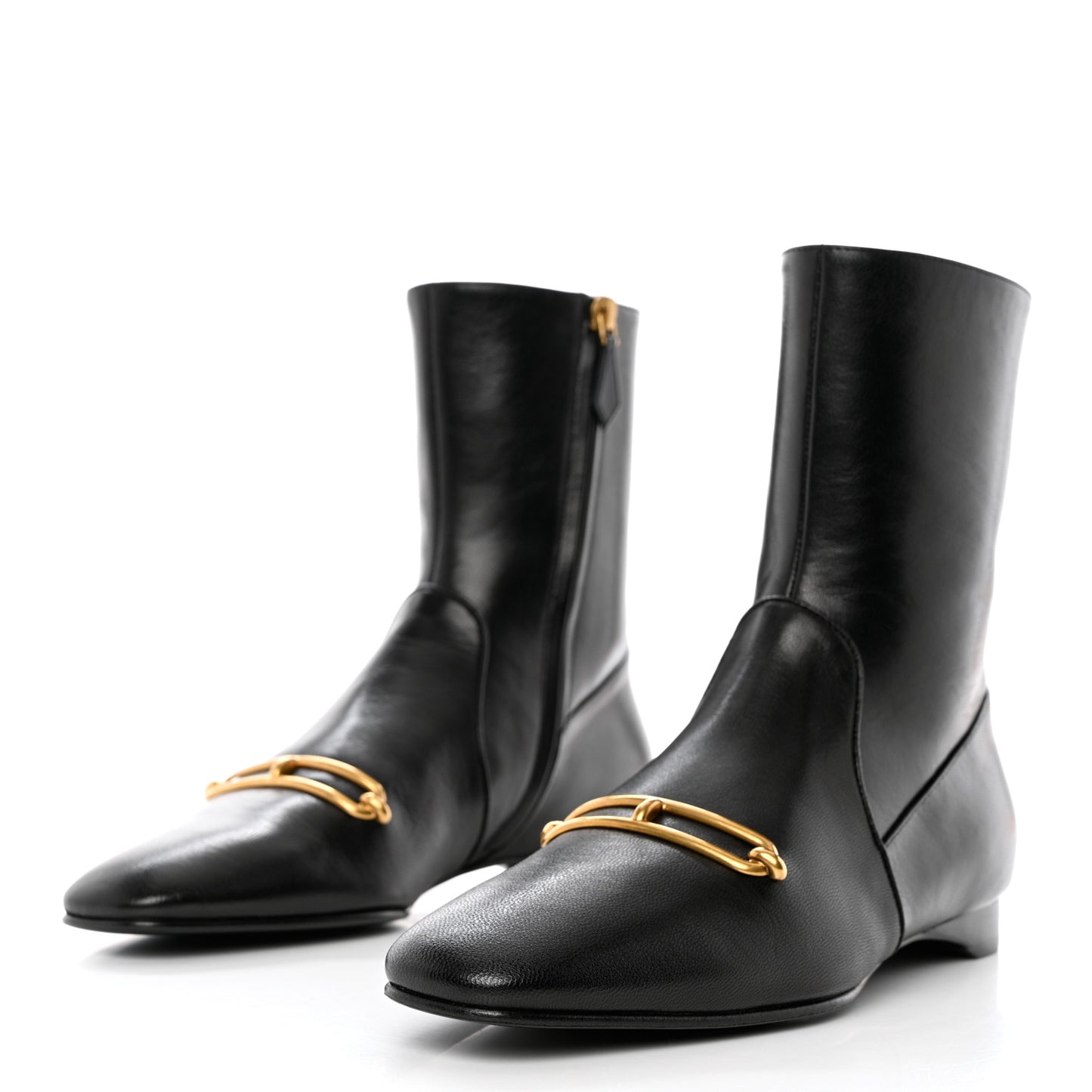 Goatskin Dora Ankle Boots 38 Black