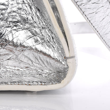 Christian Dior Metallic Calfskin Medium Diorever Flap Silver 9 of 13
