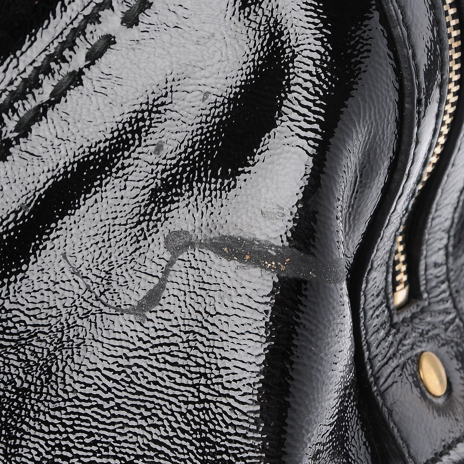 Saint Laurent Patent Oversized Muse Black 8 of 8