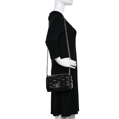 Louis Vuitton Lambskin Malletage GO-14 PM Black 2 of 12
