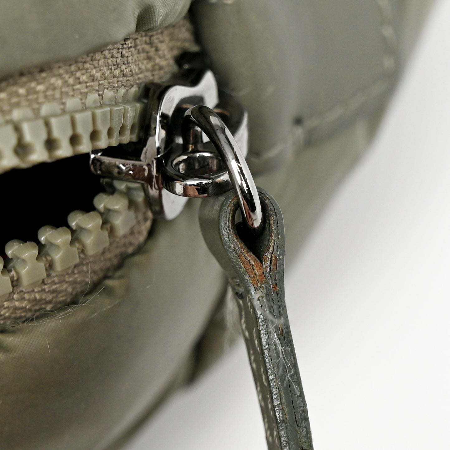 Nylon Quilted Small Coco Cocoon Reversible Tote Gray