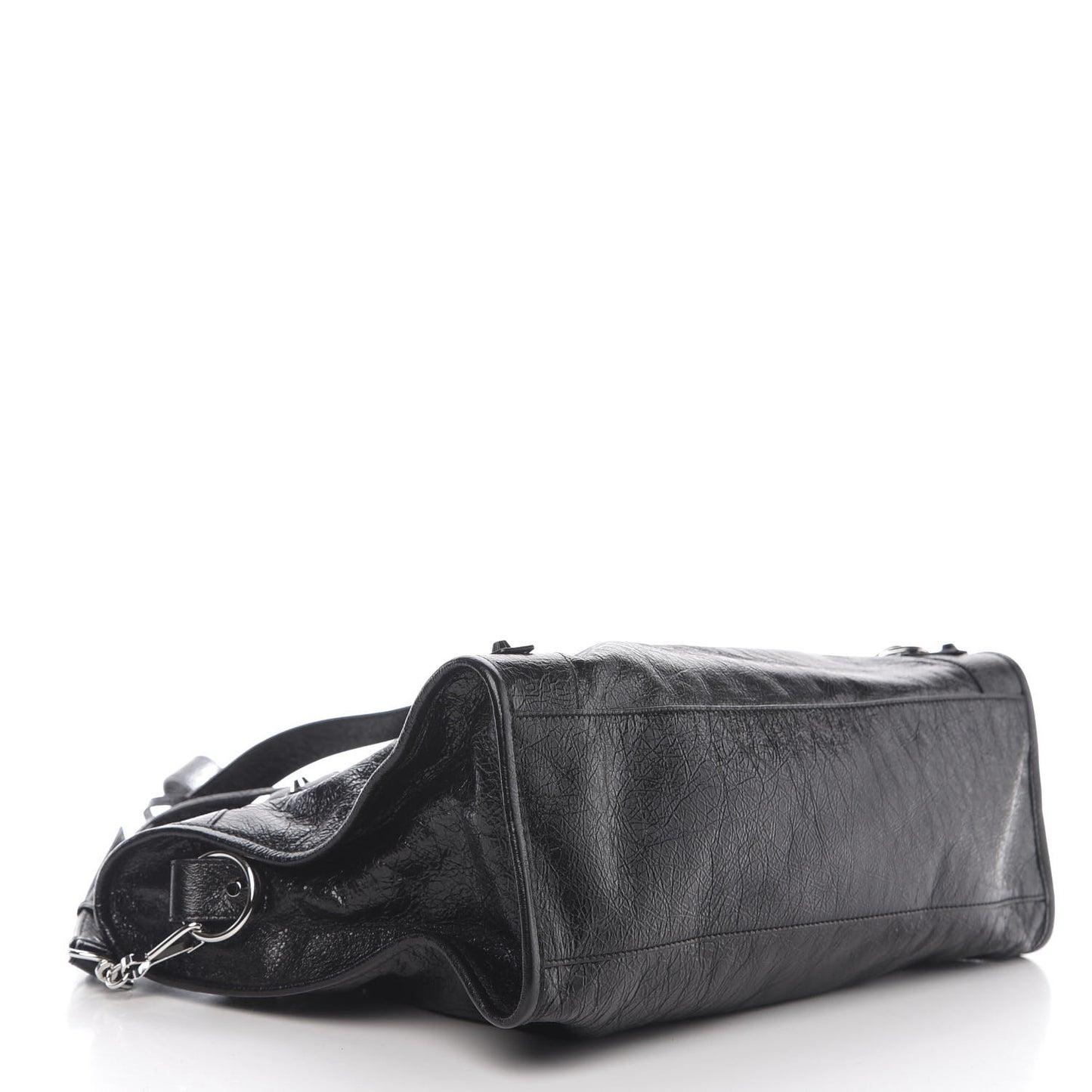 Agneau Classic Silver Hardware City Black