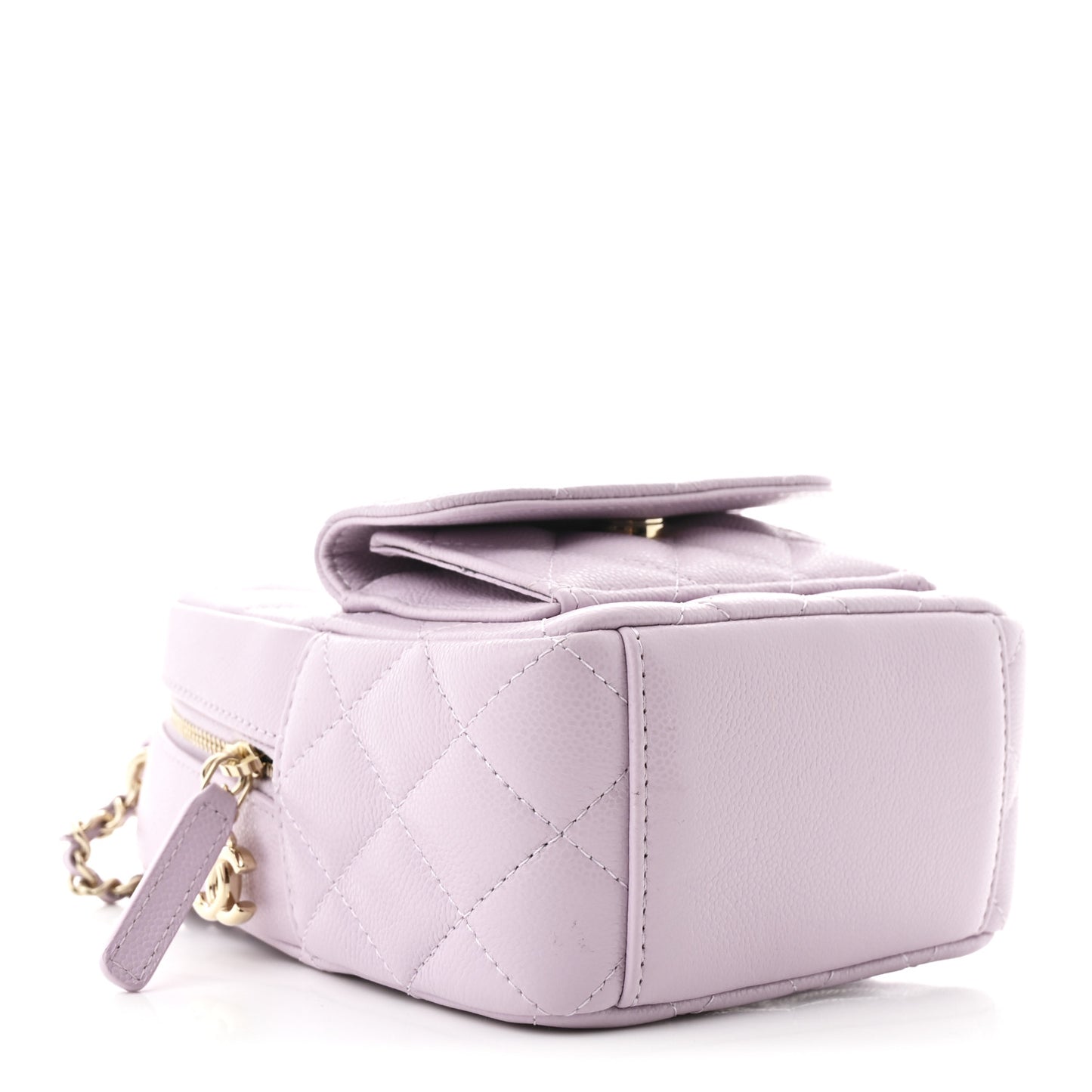 Caviar Quilted CC Mini Classic Backpack Light Purple