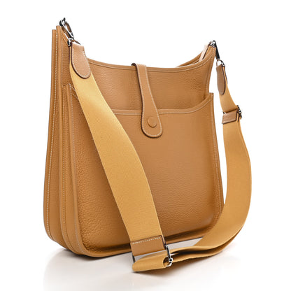 Hermes Taurillon Clemence Evelyne III GM Sable 2 of 8