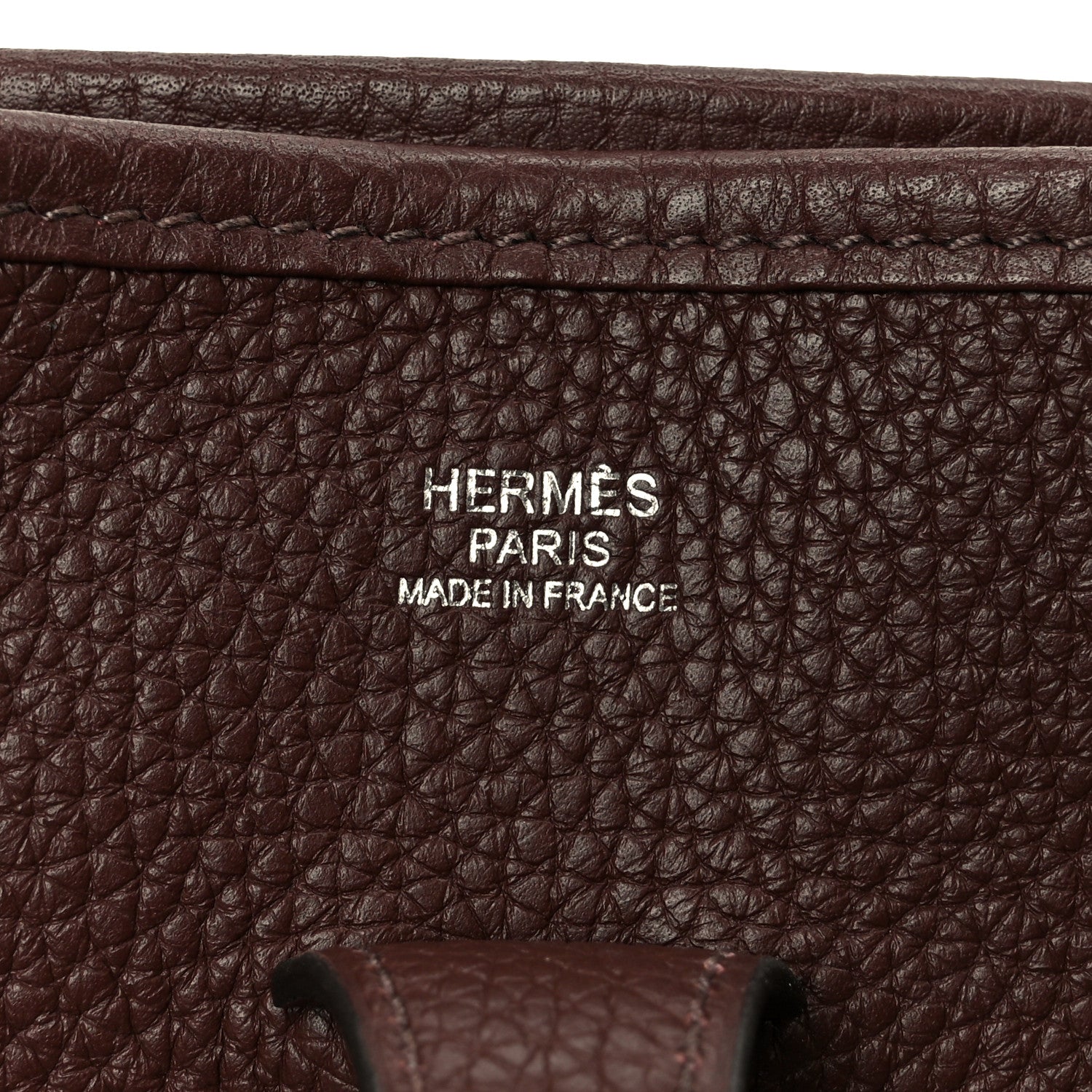 Hermes Taurillon Clemence Evelyne III PM Bordeaux 6 of 11