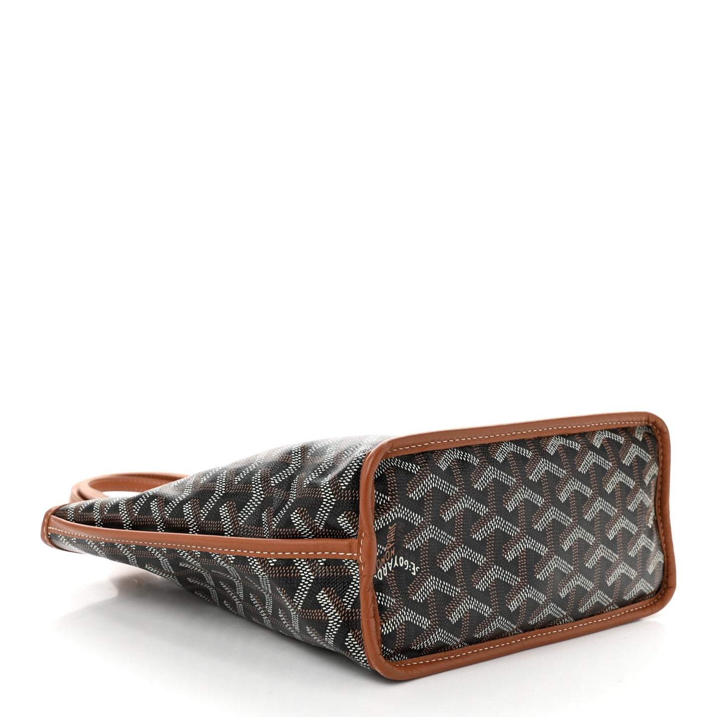 Goyardine Reversible Mini Anjou Black Gold