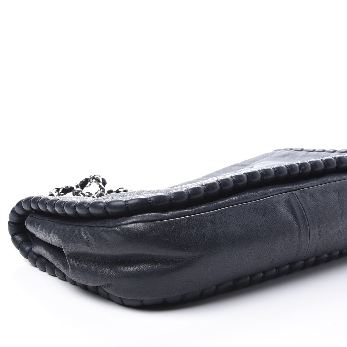 Calfskin Medium On the Bund Flap Navy