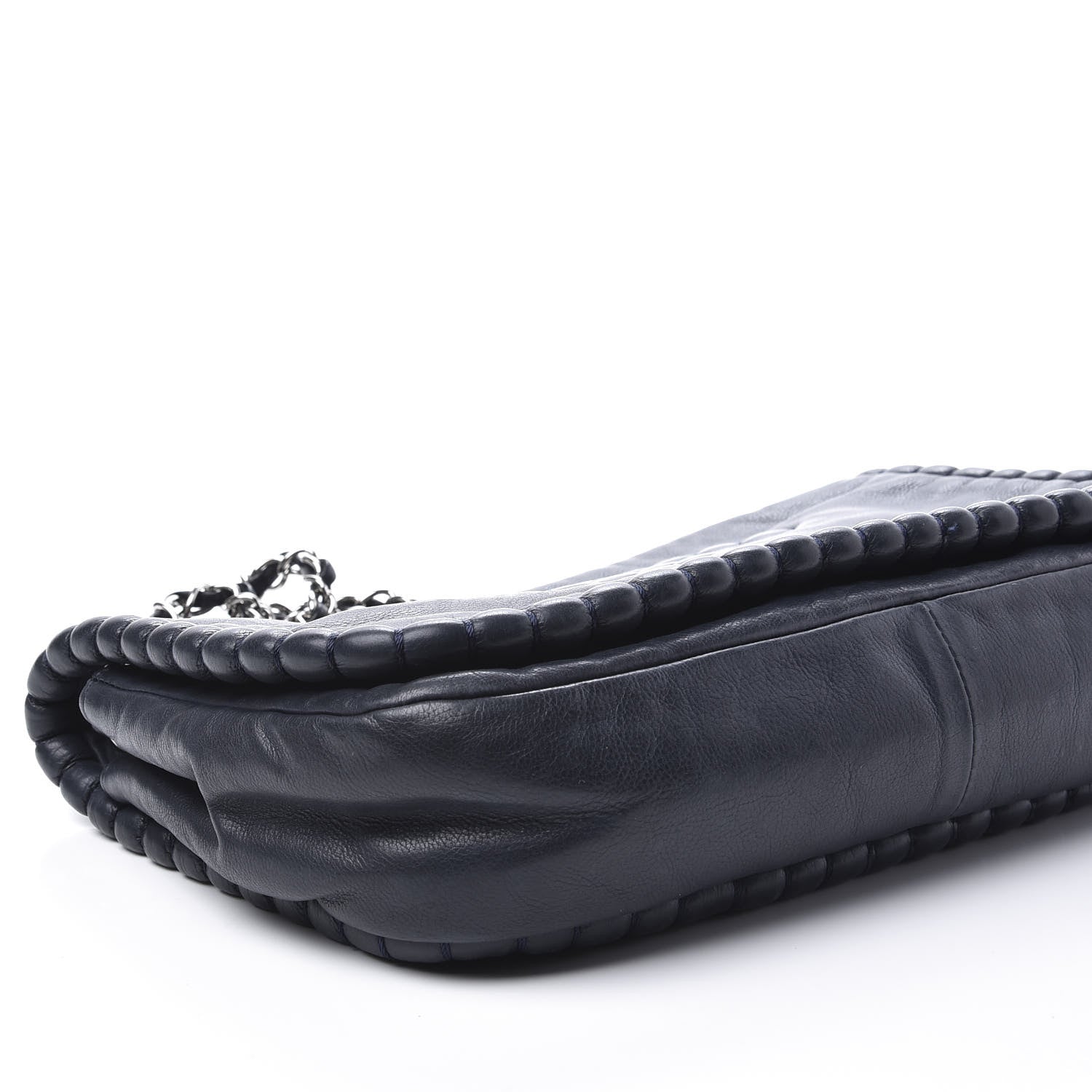Chanel Calfskin Medium On the Bund Flap Navy 11 of 15