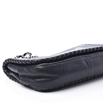 Chanel Calfskin Medium On the Bund Flap Navy 11 of 15