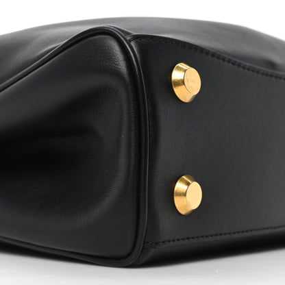 Balenciaga Natural Smooth Calfskin Mini Rodeo Top Handle Handbag Black 8 of 9