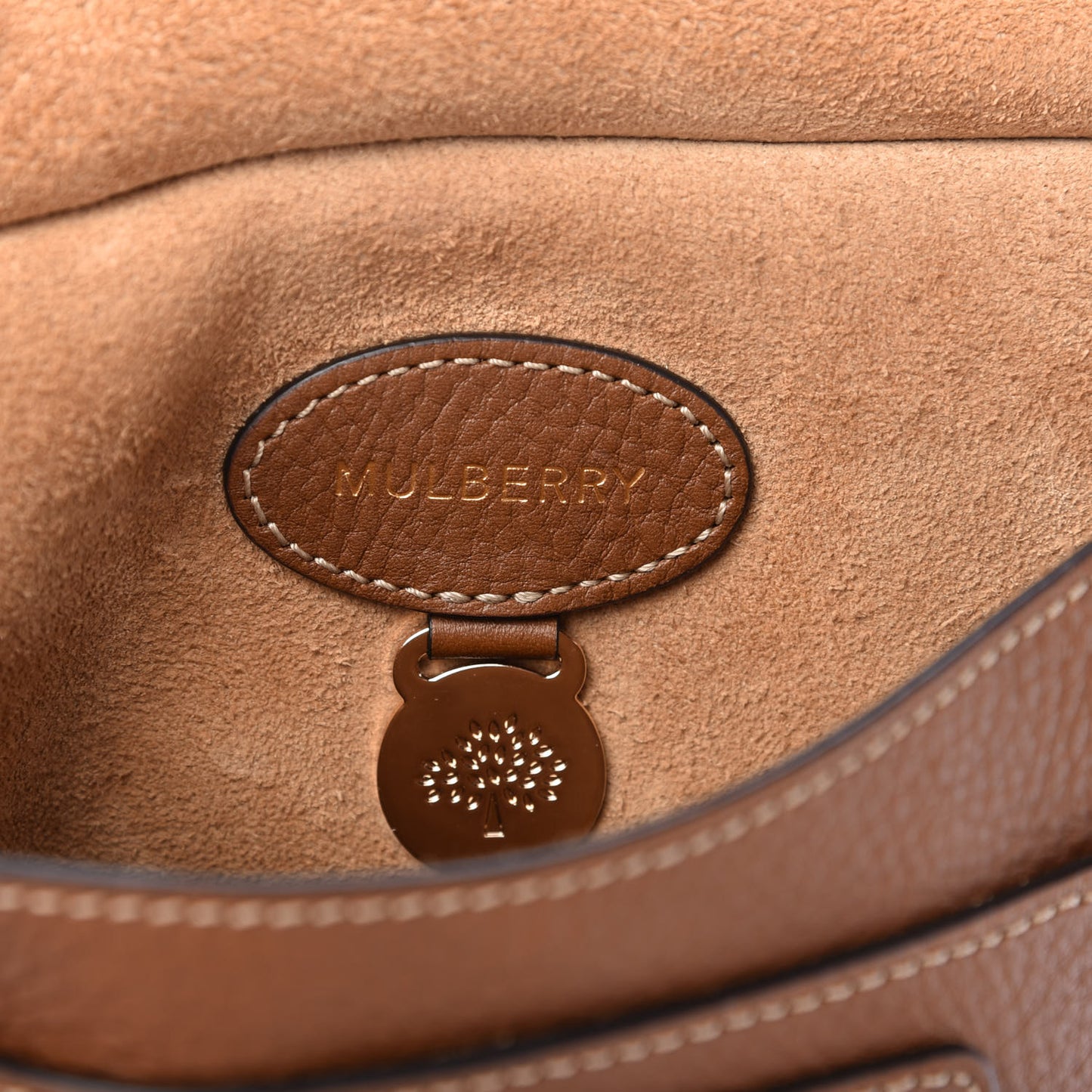 Natural Grain Calfskin Antony Messenger Crossbody Oak