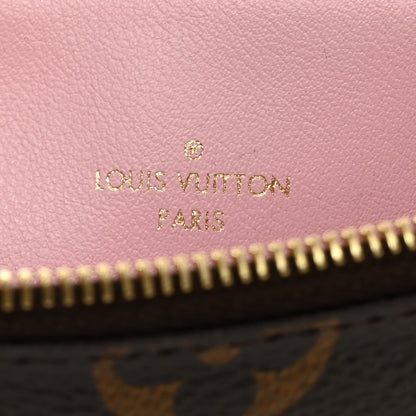 Louis Vuitton Monogram Felicie Chain Wallet Zippered Insert Rose Ballerine 6 of 6