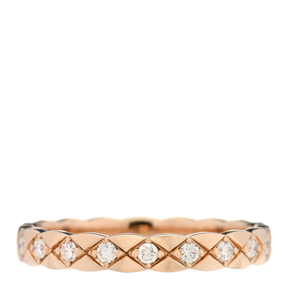 Chanel 18K Beige Gold Diamond Mini Coco Crush Ring 57 8 1 of 5