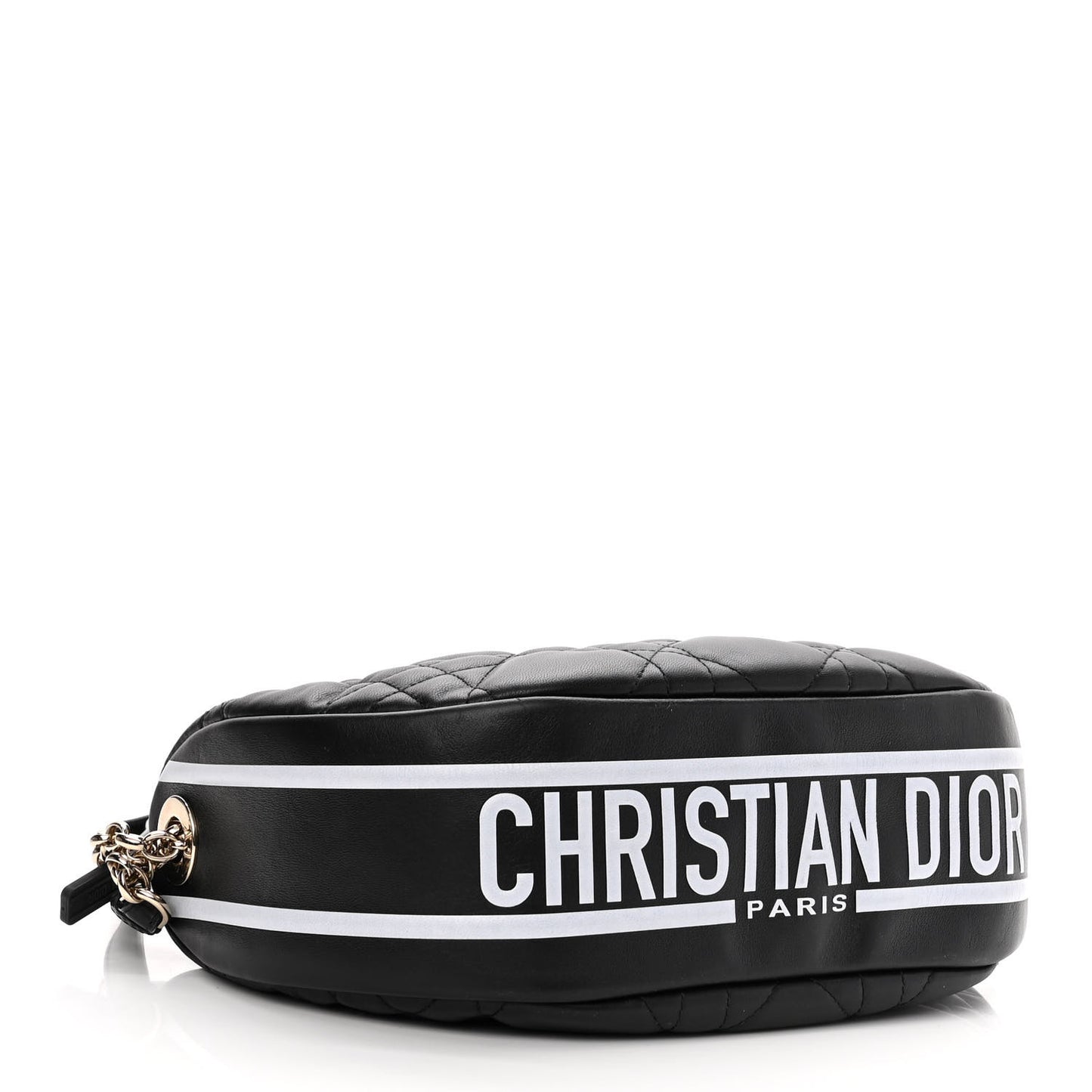 Lambskin Cannage Medium Dior Vibe Hobo Bag Black