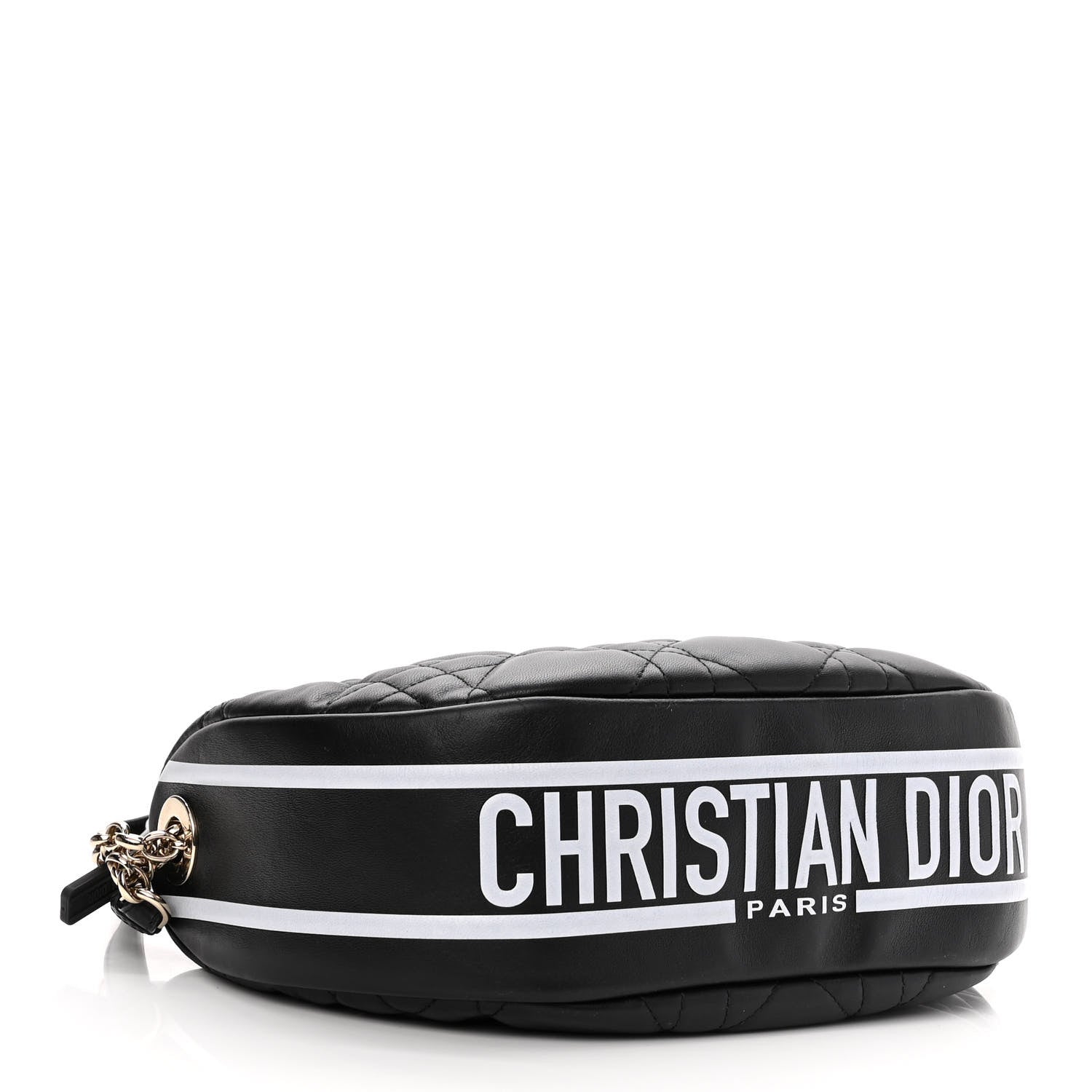 Christian Dior Lambskin Cannage Medium Dior Vibe Hobo Bag Black 4 of 9