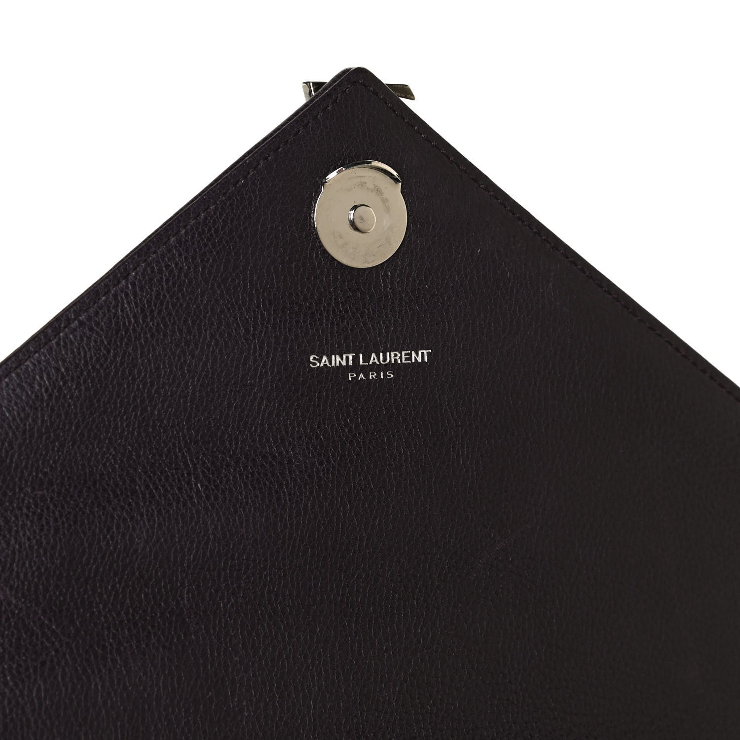 Saint Laurent Sheepskin Matelasse Chevron Monogram Medium College Bag Amaranto 8 of 11