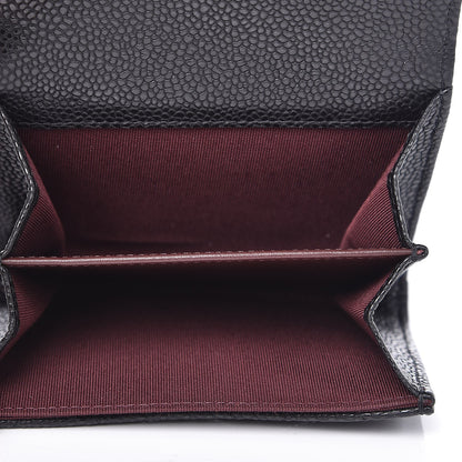 Chanel Caviar Quilted Flap Card Holder Wallet Black 5 of 8