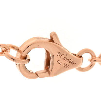 Cartier 18K Pink Gold Interlocking LOVE Necklace 5 of 6