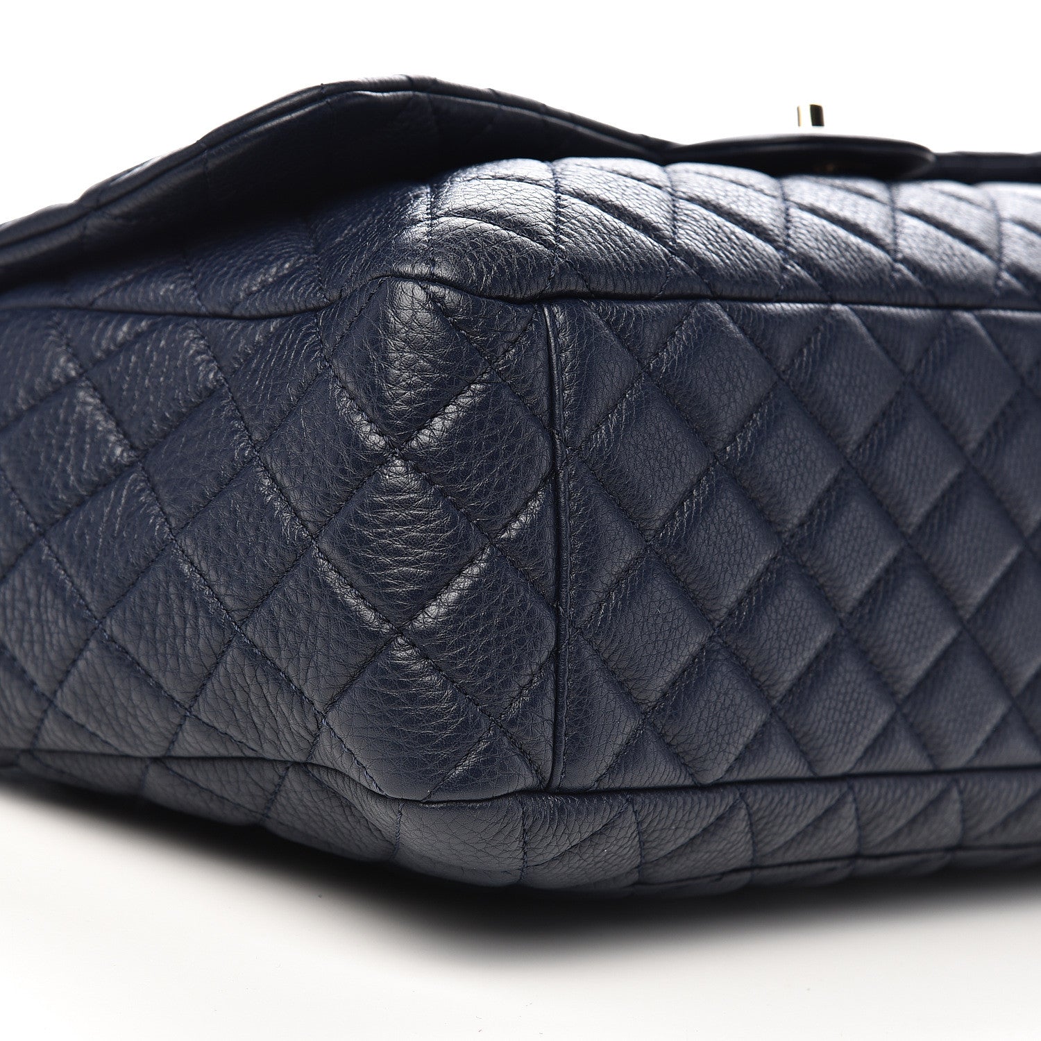 Chanel Calfskin Quilted Small XXL Travel Flap Bag Navy 8 of 10