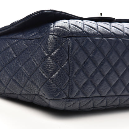 Chanel Calfskin Quilted Small XXL Travel Flap Bag Navy 8 of 10